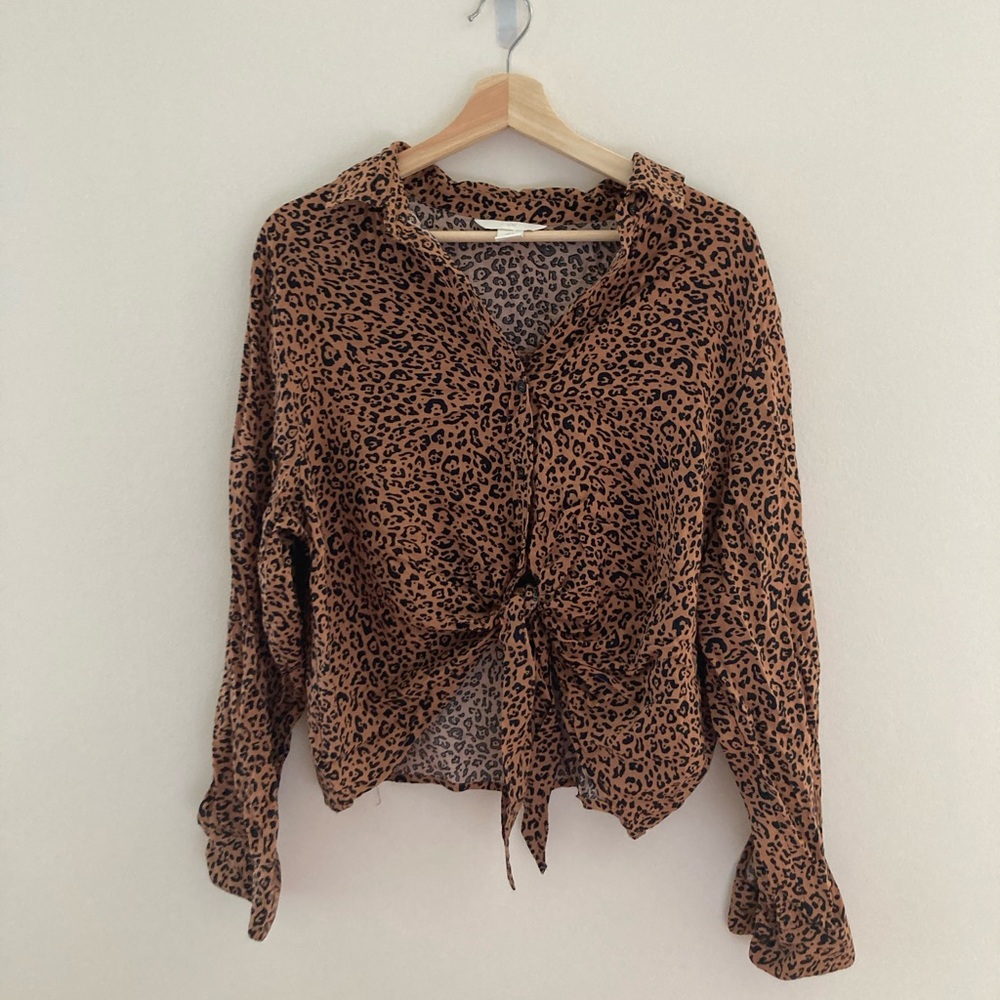 H&M animal print shirt